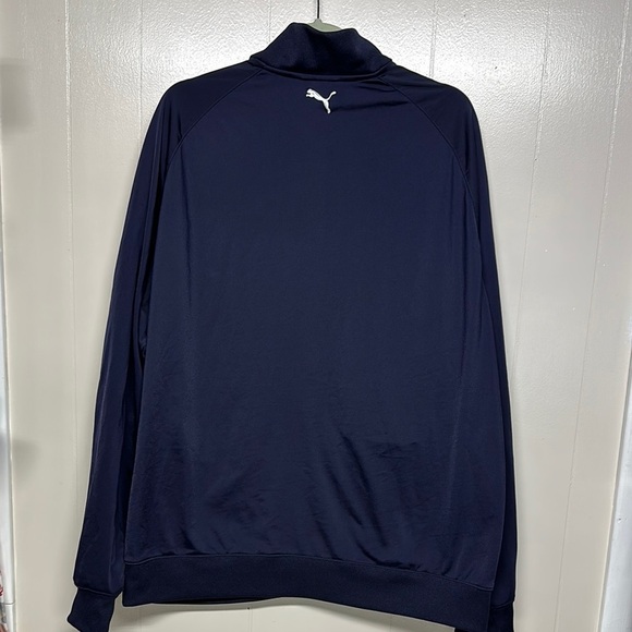 Puma Performance Jacket in Navy and White - Picture 3 of 10
